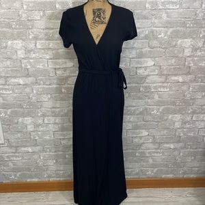 VICI Black Wrap Maxi Dress
